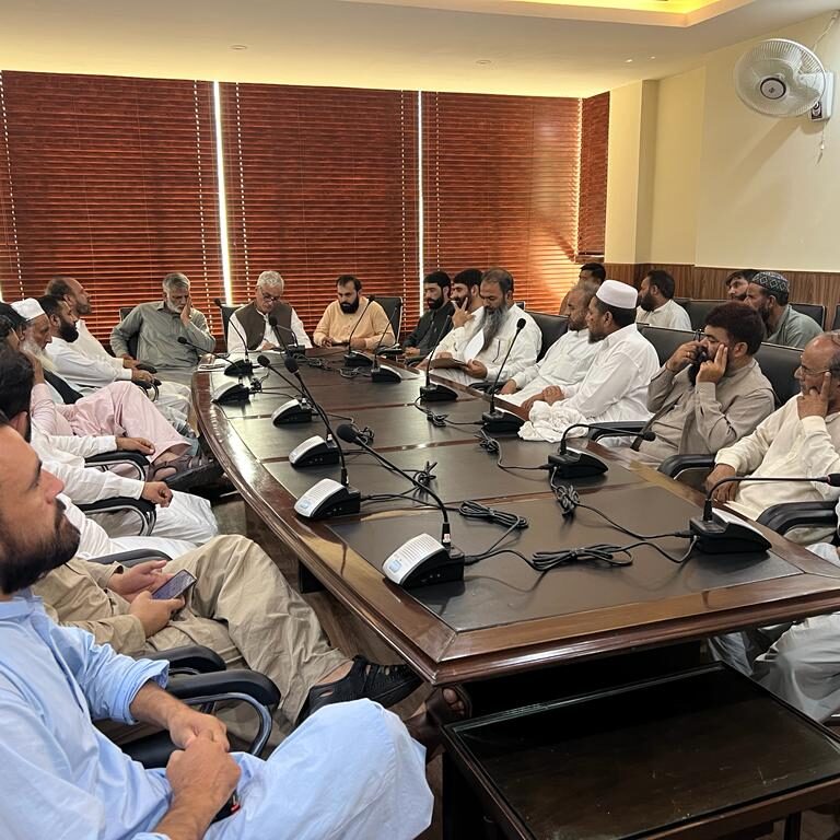 Muhammad Amin Butt, Nazim-e-Ala Markazi Jamiat Ahl-e-Hadith AJK Meetings with various party leaders