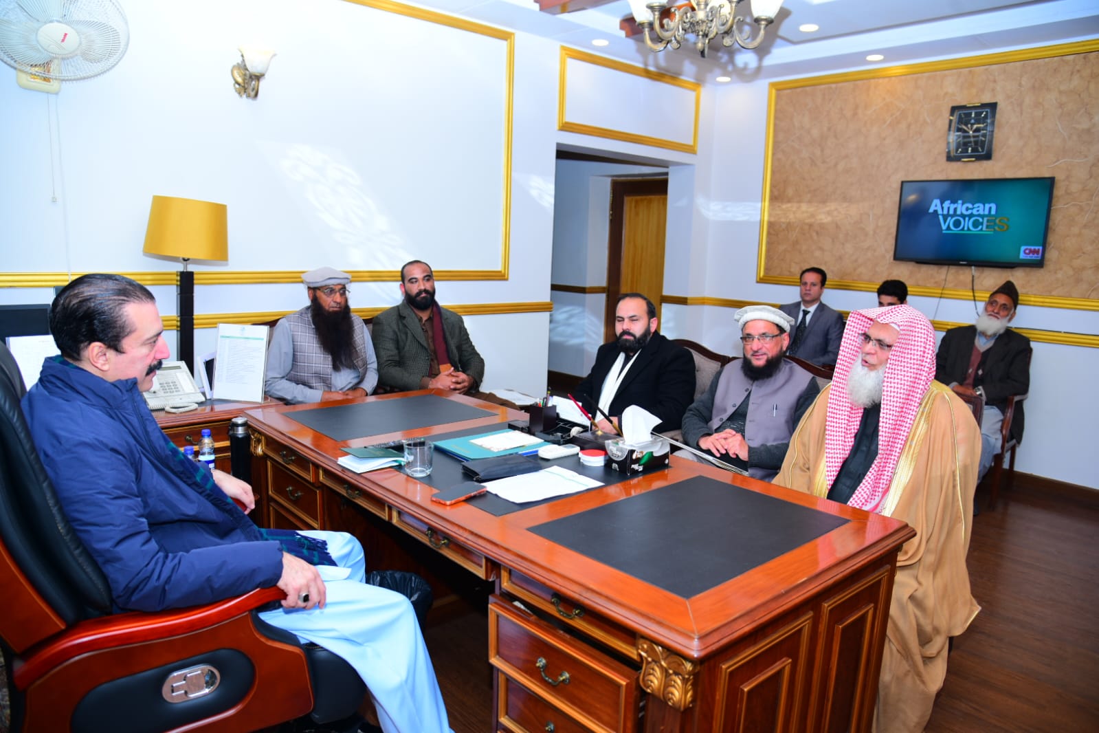 Delegation of Central Jamiat Ahl-e-Hadith Azad Jammu and Kashmir Meets Prime Minister at Kashmir House
